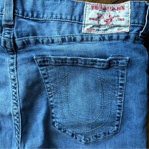 True Religion Men's Straight Blue Jeans